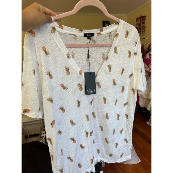 Rails CARA PRINTED TEE WHITE PINAS Size XL Brand New - Picture 9 of 14